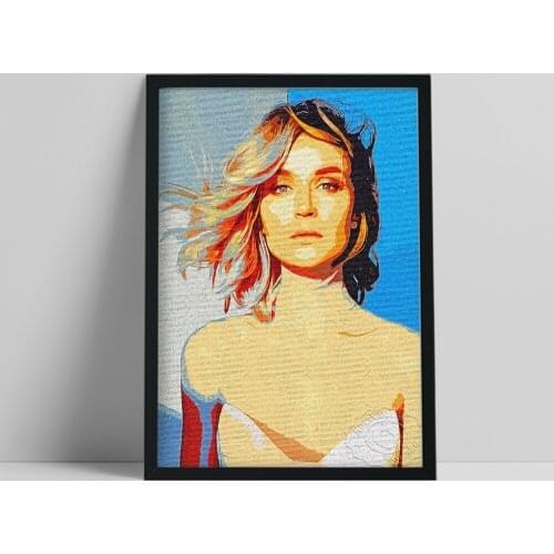 Polina Gagarina Russian Singer-Songwriter Poster, Movie Female actor Wall Stickers, Elegant Goddess Model Prints Art, Fans Gift