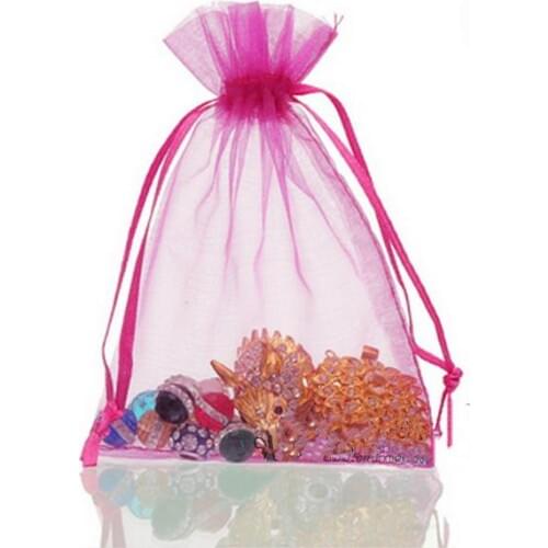 Transparent net yarn Drawstring Pouch Candy bag wrapping Jewelry gift bags party wedding Christmas decoration centerpieces hot