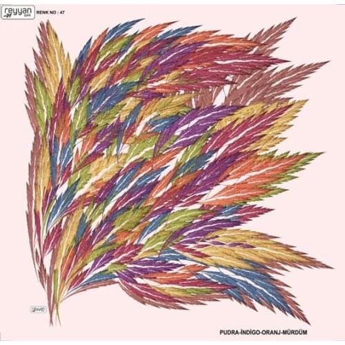 REYYAN SILK OYALIK WRITING (NEW QUALITY)-DESEN-19 - RENK-47