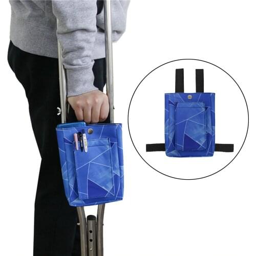 Crutch Bag Pouch for Crutches - Universal Accessories for Men, Women and Kids - Lightweight Carry on Storage Pockets
