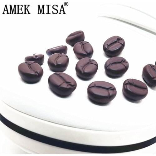 High Quality Resin Shoe Charms Spoof Simulated Coffee Beans Model Garden Shoe Decoration fit croc jibz Kids Party X-mas Gift