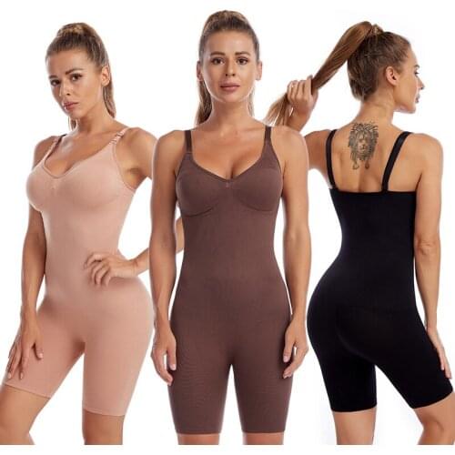 Women Bodysuit Slimming Underbust Waist Trainer Shapewear Butt Lifter Postpartum Chest Enhancing Control Thigh body shaper