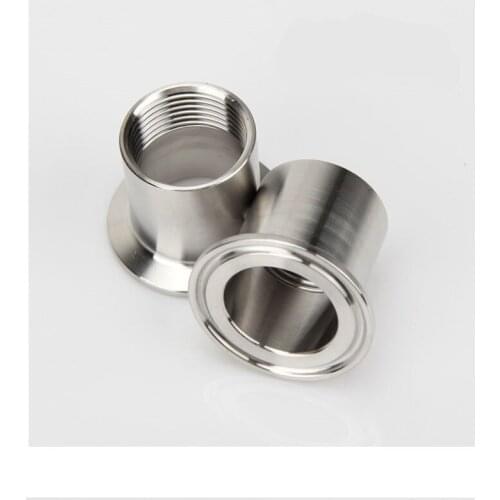 1/2" BSPT Female 1.5" Tri Clamp Coupling Connector SUS 304 Stainless Steel Sanitary Coupler Pipe Fitting Homebrew Short-Type