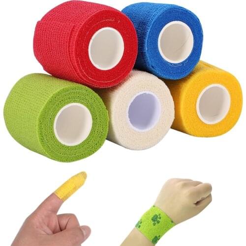 1pc Self Adhesive Elastic Tattoo Bandage Non-woven Fabric 4 .5cm Wide Elbow Binding Protection Wrap Nail Tape Tattoo Accessories