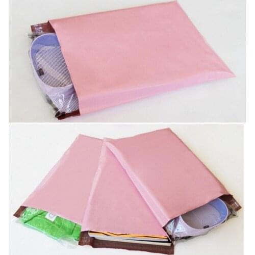 100pcs 17*30cm pink Poly shipping Mailers purple Plastic Envelope yellow Shipping Bags blue plastic Mailing Bags