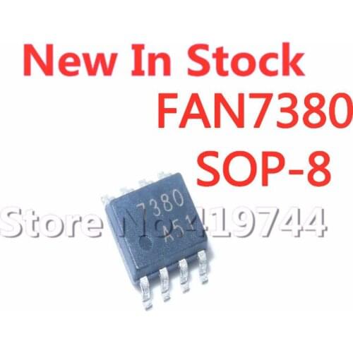 5PCS/LOT FAN7380 FAN7380MX 7380 SOP-8 Half-bridge gate driver chip In Stock NEW original IC