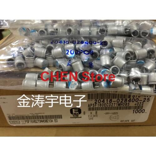 50PCS NIPPON PSF 16V270UF 8X8MM Motherboard Solid Polymer Capacitor psf 270UF 16V CHEMI-CON Aluminum shell electrolysis