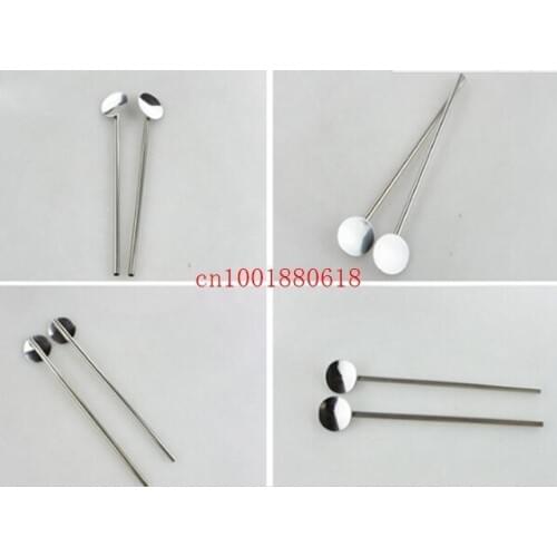 500pcs Practical Creative Stainless Steel Drinking Straw Spoon Cocktail Milk Coffee Stirring Bar kitchen craft print your logo