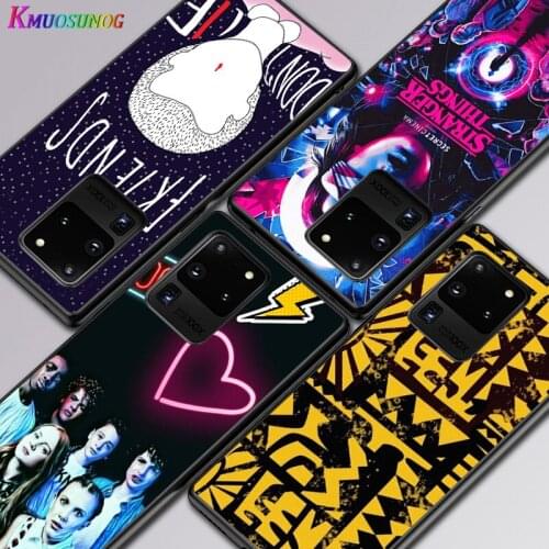 Stranger things For Samsung A01 02 02S 11 12 21 21S 22 31 32 41 42 51 72 S20 Ultra Plus 4G 5G Black Soft phone Case