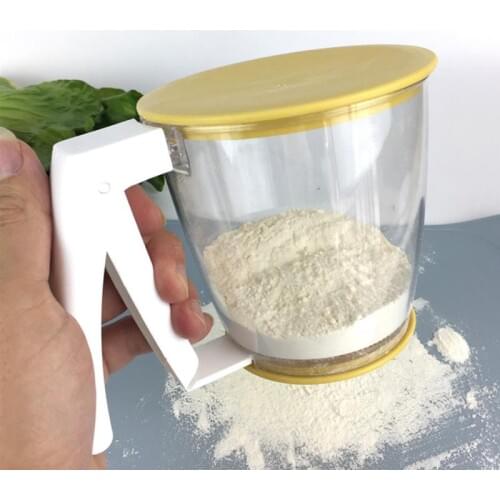 Flour Sifter Manual Handheld Creative Flour Sieve Baking Tool for Home Kitchen