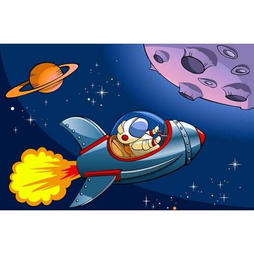 Cartoon Airship Photo backgrounds digital vinyl Baby boy birthday photo backdrop for photographer studio kits fotografia lv-1943