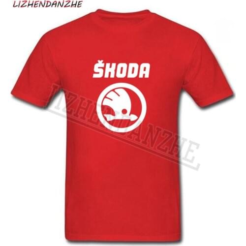 Skoda mens cotton auto T-shirt high quality sports style fashion popular shirt short sleeve brand car T shirt 0236