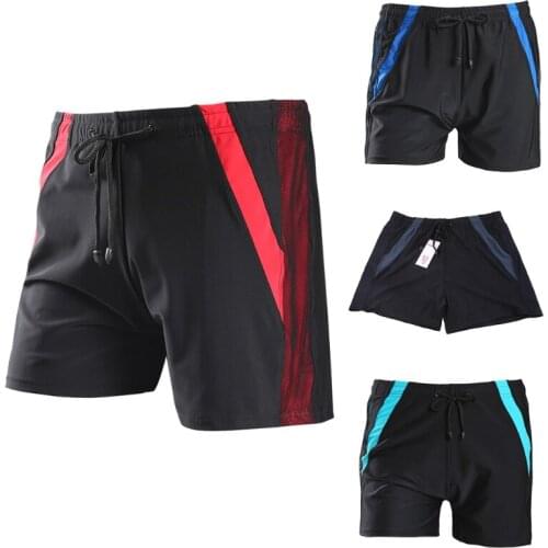 Mens Plus Size Quick Dry Swim Contrast Color Basic Loose Sports Board Shorts Stretch Drawstring Elastic Waist Swimwear
