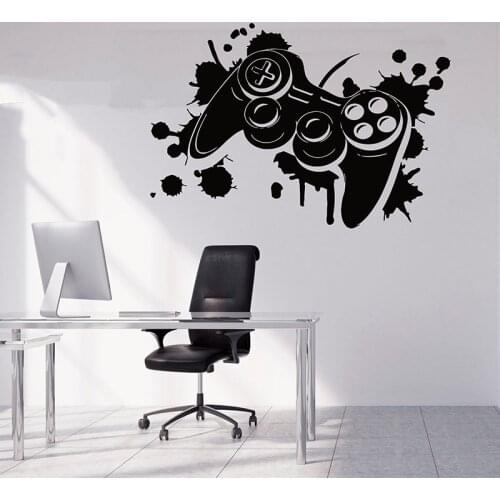 Game Wall Sticker Decal choose your weapon gamer quote controller video game boys bedroom Handmade A11-076