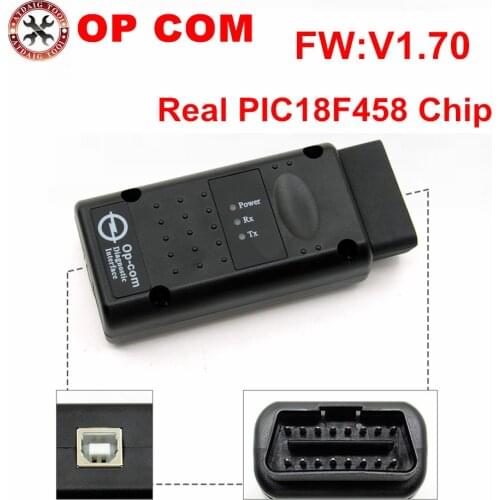 2018 Newest OPCOM V1.70 V1.78 V1.95 V1.99 OP-COM For Opel Diagnostic-tool OP COM with real pic18f458 Free shipping