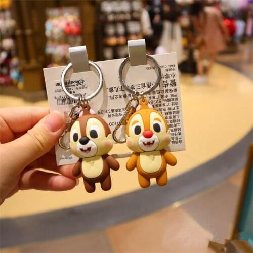 New style Shanghai Disney Qiqididi Keychain Cartoon Cute Keyring Girl Small Bag Pendant AG2571