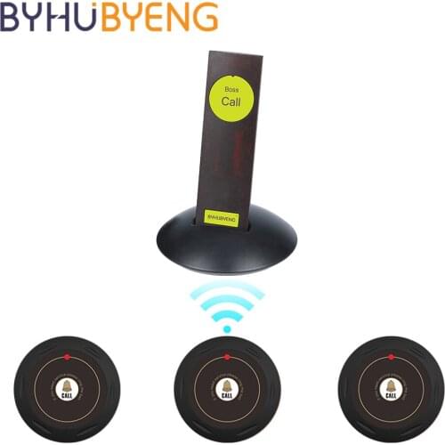 BYHUBYENG Office Bell Remind 3 Call 1 Pager for Boss Staff Tables Restaurant Customer System Restore Waiter Buzzers Reception