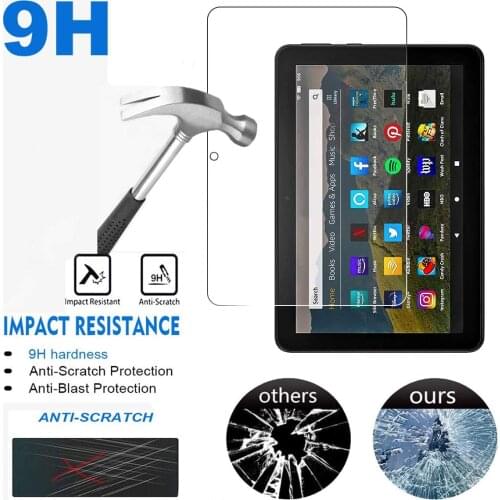 Tablet Tempered Glass Screen Protector Cover for Amazon fire HD 8 10th Gen 2020 Tablet HD Eye Protection Tempered Film