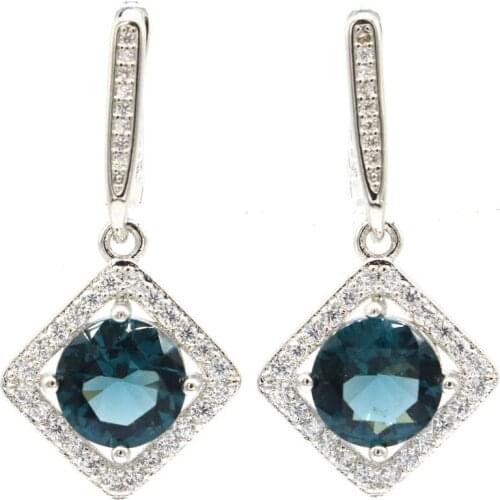 8x6mm Luxury Real Red Ruby Gift For Sister 925 Silver Bangle Bracelet 7.5inch