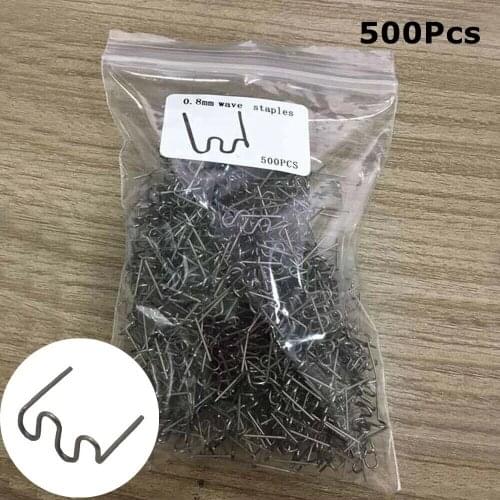 500PCS Automotive Plastic Repair Standard Pre Cut Wave Staples Bumper Bodywork Repairs Machine Welding Hot Stapler All Cars