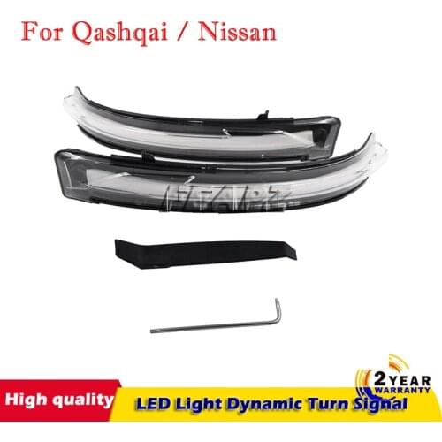 For Qashqai J11 14-18 Nissan X-Trail T32 14-18 Murano Z52 Pathfinder R52 LED Light Dynamic Turn Signal Mirror Blinker Indicator