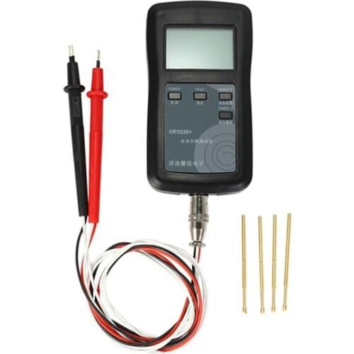 HLZS-Four-Line YR1035 Lithium Battery Internal Resistance Meter Tester YR 1035 Detector 18650 Dry Battery