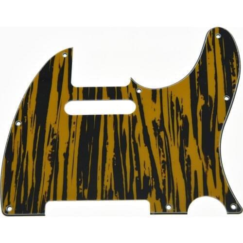 TL Guitar Pickguard Scratch Plate Tawny Stripe Fits TL 3 Ply