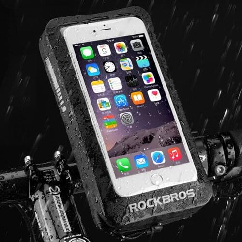 Waterproof Rotatable Bicycle Cell Phone Bag Pannier TPU Touch Screen MTB Road Bike Holder Bag Cycling Motorcycle Handlebar Case
