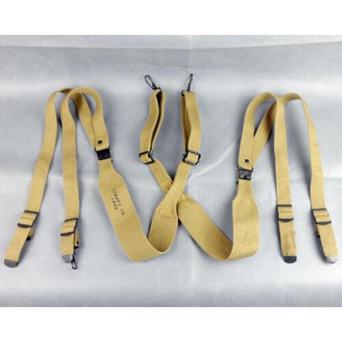 WWII US ARMY M1936 COMBAT FIELD EQUIPMENT BELT SUSPENDERS