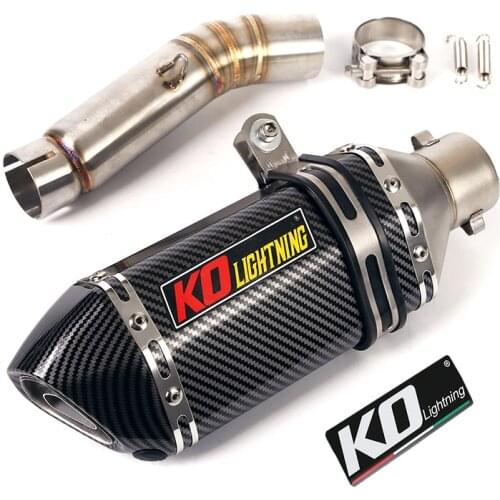 For Honda CBR500R CB500X CB500F 2013-2019 Exhaust Middle Mid Pipe Connecting Link Tube Slip On Muffler Baffles DB Killer 310mm