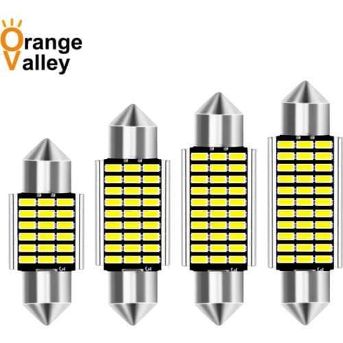 1Pcs C5W Led C10W Festoon Light Interior Light 31mm 36mm 39mm 41mm Car LED 3014 SMD Doom Lamp Reading Light 12V