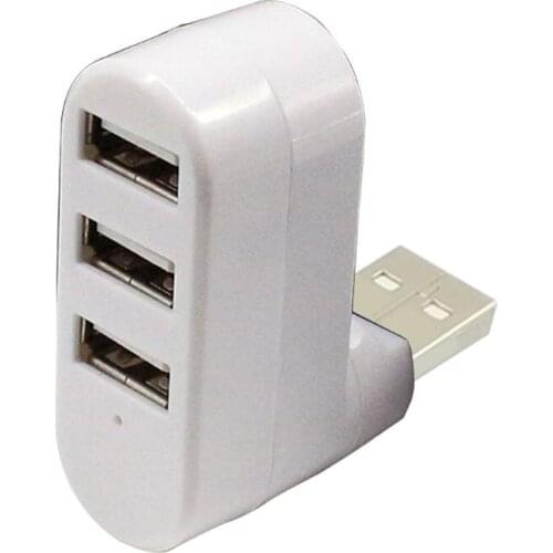 3 Port Multi 2.0 USB Hub Mini USB Hub High Speed Rotate Splitter For Laptop PC A0KB