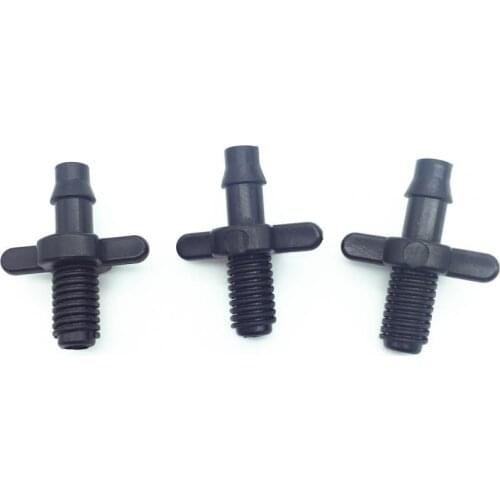 50pcs4 / 7mm Splitter Adapter Connector Barb And Garden Irrigation Hoses Pvc Fittings 6mm Thread Cooling Plant Watering