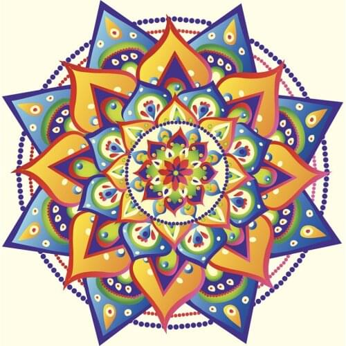 5D DIY Diamond Painting Kit Cross Stitch Mosaic Needlework Mandala Square/round Rhinestones 3D Embroidery Home Decor FJ01
