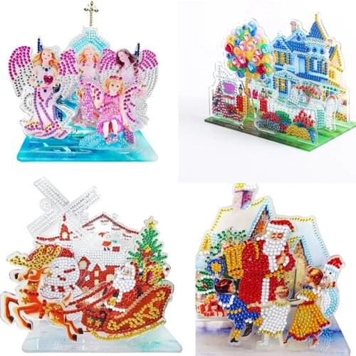 DIY 3D Special Shaped Diamond Painting 5D Three-dimensional Puzzle picture Cross Stitch Kits Crystal Rhinestone Arts Home Decor