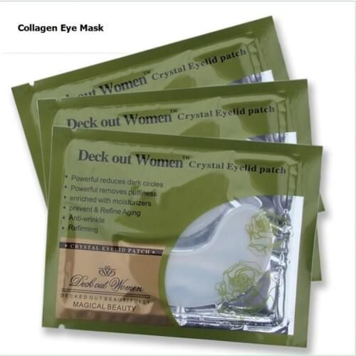 100 packs = 200 pieces collagen eye mask Anti wrinkle skin care whitening Dark circles eye patch glass eyelid patch big promotio