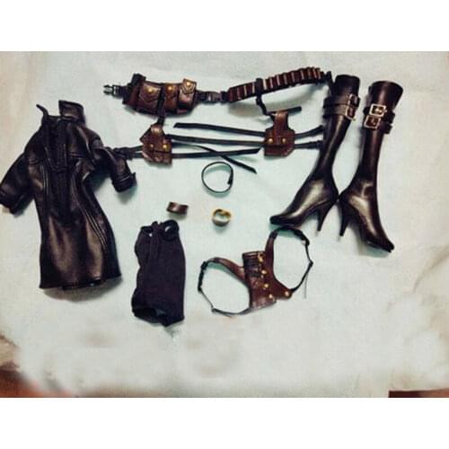 1:6 Scale Black Fox in Fire Clothes Set For 12" Phicen Female Figure Body Doll