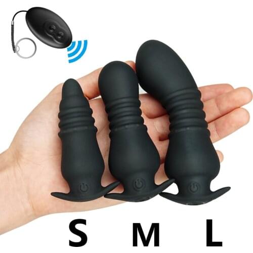 Male Prostate Massager Anal Vibrator Silicone Wireless Remote Contro Butt Plug Masturbator Erotic Sex Toys for Men Woman Gay