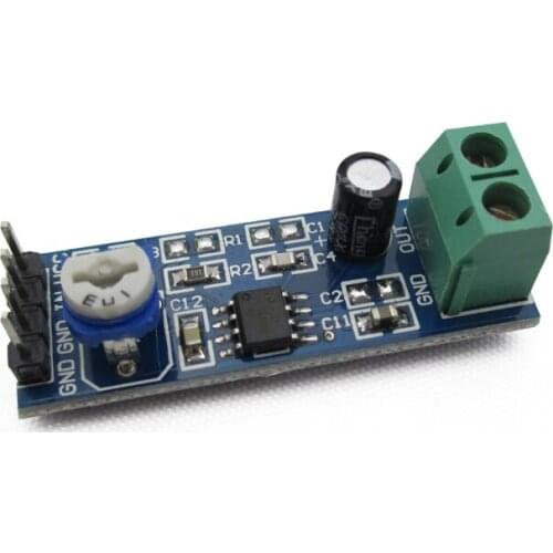LM386 Module 20 Times Gain Audio Amplifier Module with Adjustable Resistance For Raspberry Pi