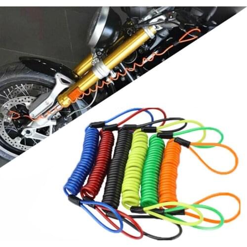 Motorcycle Bike Security Anti Thief Lock Brake alarm lock Motorcycle Waterproof Alarm Spring Cable Lock Theft Protection