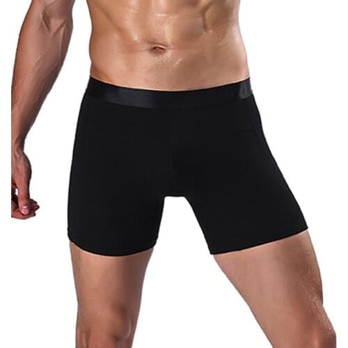 Mens Underwear Boxers Pajama Long Cotton Breathable Boxer Panties Resistant Boxer Men Underwear