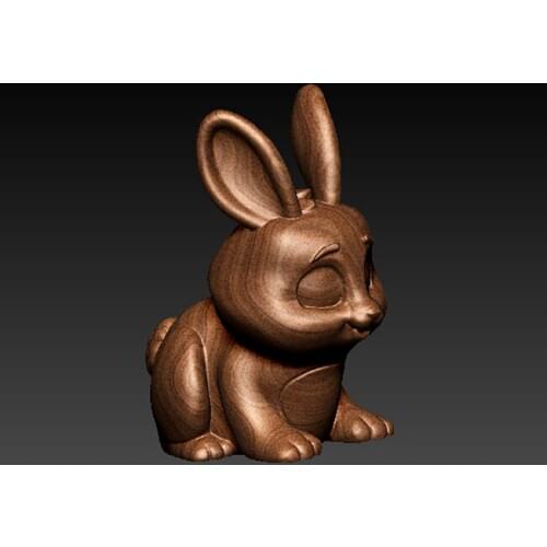 New Cute Rabbit Computer file,STL format file 3d model relief for cnc in STL file format