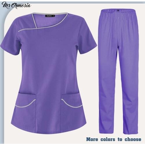 Wholesale New Pharmacy Pet Hospital Doctor Nurse Scrubs Tops Dentistry Doctor Overalls Lab Coat Spa Medical Surgical Uniforms