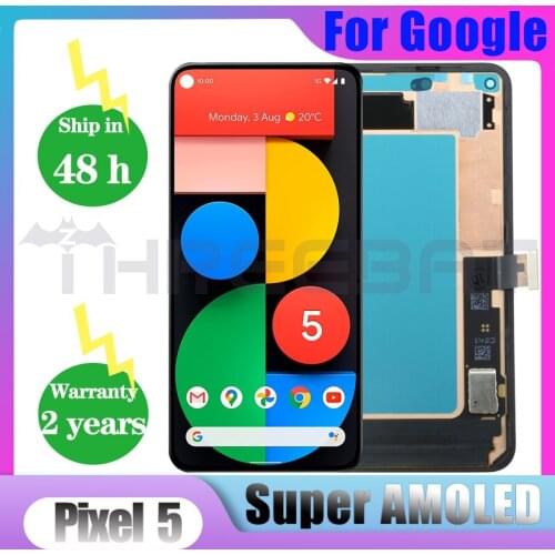 Original 6.0" LCD For Google Pixel 5 LCD Display Screen Touch Digitizer Assembly Replacement For Google Pixel 5 Display Screen