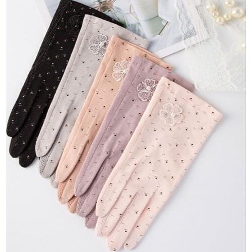 HOT Summer Fashion Sun UV Protection Women Gloves Thin Breathable Driving Cycling Outdoor Adult Handwear Motocycle Mittens