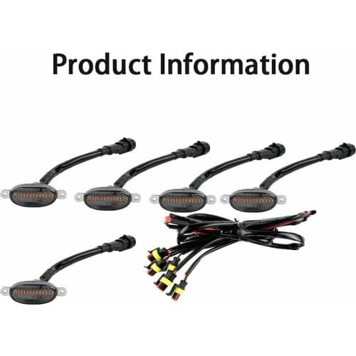 Front Grille Bumper Grill Hood Amber LED Lights For Dodge RAM 1500 2500 3500 Car Exterior Decorative Lights Universal