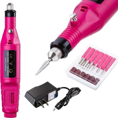 8PCS/SET Nail File Art Electric DRILL File Acrylic Manicure Drill Head Bit Pedicure Portable Machine Kit Drop Shipping dfdf