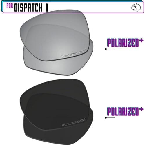 EZReplace Polarized Replacement Lenses for - Oakley Dispatch 1 Sunglasses - Blk P Plus-SirP Plus