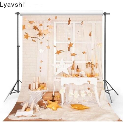 Lyavshi Christmas background Christmas gold and white decoration photography background photography studio background