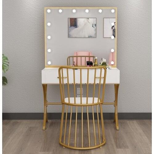 Studio dressing table with lamp professional wedding shop dressing table led bulb makeup artist dressing table beauty salon dedi